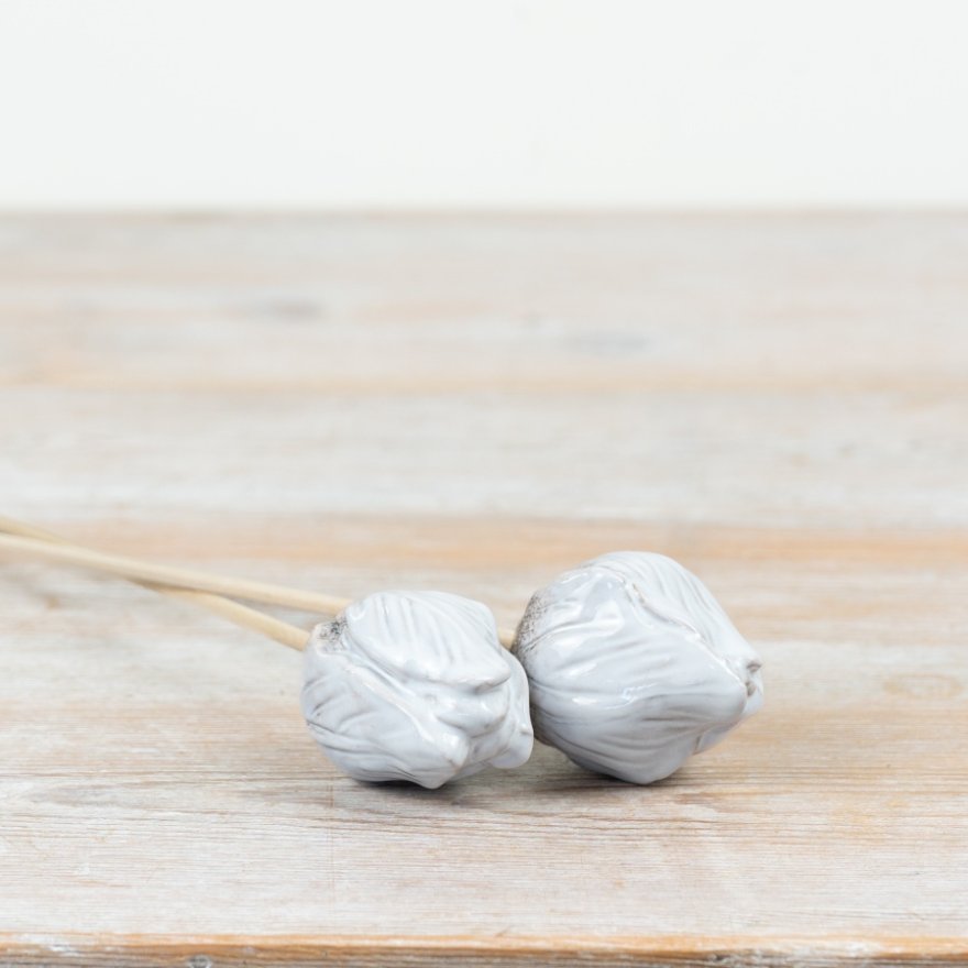 2/A Speckled Tulip Flower Stake , 25cm 