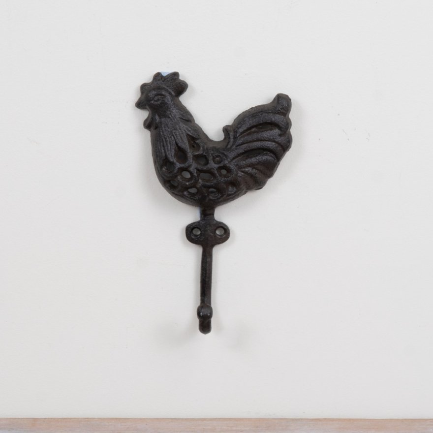 Cast Iron Cock Hook, 10.5cm 