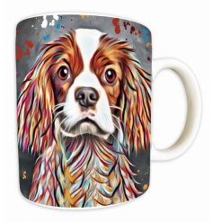 a charming dog themed coffee mug