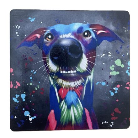 Greyhound MDF Coaster, 10cm 
