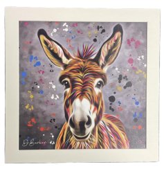 Add charm to your space with this Aquamarine Donkey Print