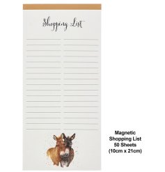 a magnetic donkey shopping list perfect for fridges 
