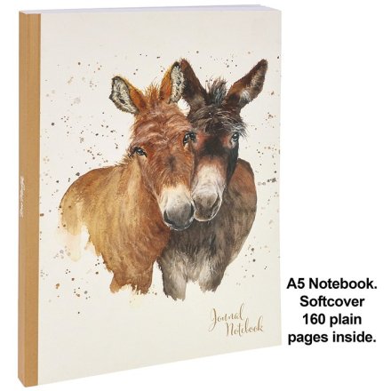 Bree Merryn Dylan & Digby Donkeys Notebook, 21cm 