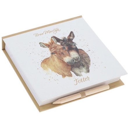 Dylan & Digby Donkeys Memo Pad w/pencil
