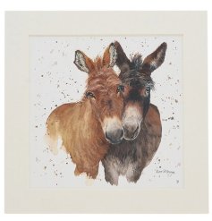 Stylish donkey art print by UK artist Bree Merryn, perfect for adding charm to any space.