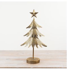 Bring elegance to any space with this exquisite gold tree decor.
