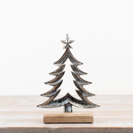 Charming aluminium ornament perfect for adding festive cheer to your tree.