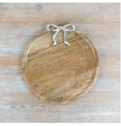 Chic tray featuring a graceful bow design for an elegant touch.