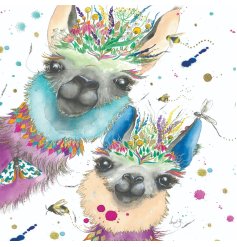 Delightful greeting card featuring beautiful watercolor artwork.