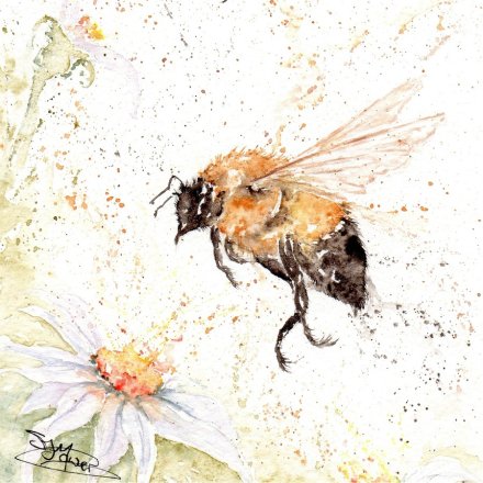 Bee Happy Greeting Card, 15cm 
