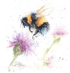 Send a smile with the Bumbly Greeting Card designed by Sandi Mower to brighten any day.