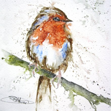 Robin Greeting Card, 15cm 
