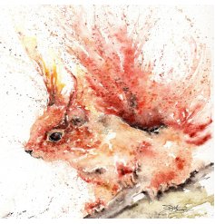 Share heartfelt cheer with the delightful Hamish Red Squirrel Card by Sandi Mower.