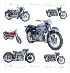 Send cycling cheers with the Richard Partis Classic Bikes Greeting Card—perfect for bike enthusiasts!