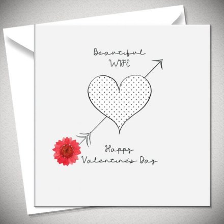 Valentine's Day Card for Wife, 15cm