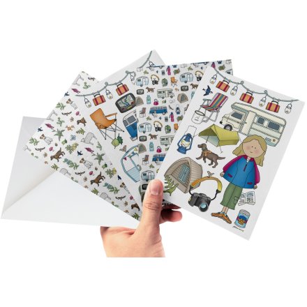 Capture your thoughts with the Camping Collection 12 Notecards