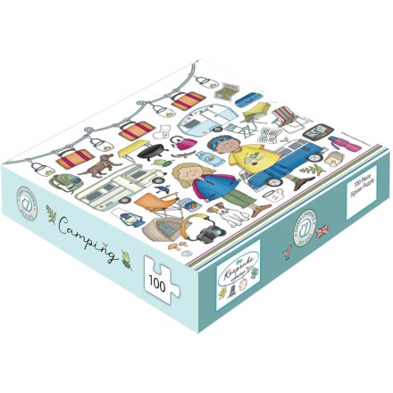 a cute 100pce camping design jigsaw puzzle