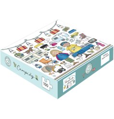 a cute 100pce camping design jigsaw puzzle