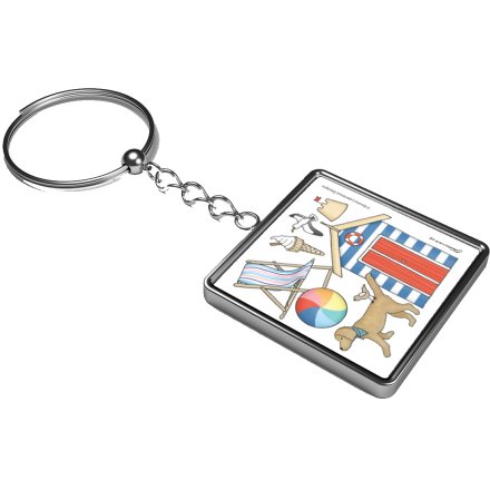 Seaside Double-Sided Coastal Keyring, 5cm 