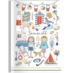 Capture your creativity on the go with the Seaside Collection A5 Softcover Noteboob