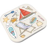 Add coastal charm to your space with the Seaside Collection Ceramic Coaster