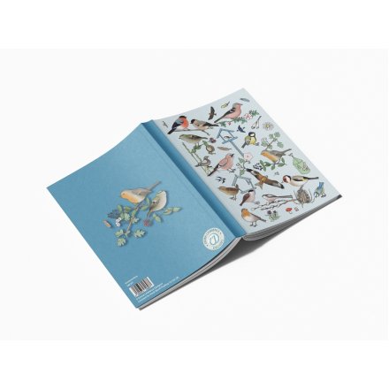  a charming birds design note pad,