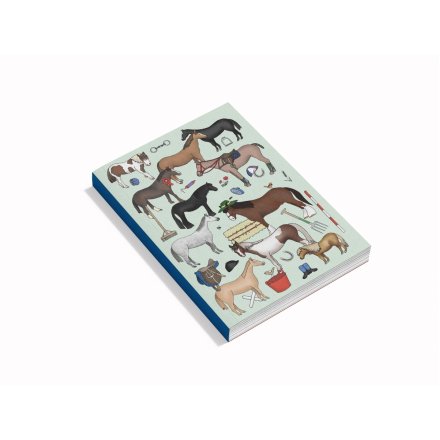 The Horse A5 Softcover Notebook features 160 blank pages for all your writing needs.