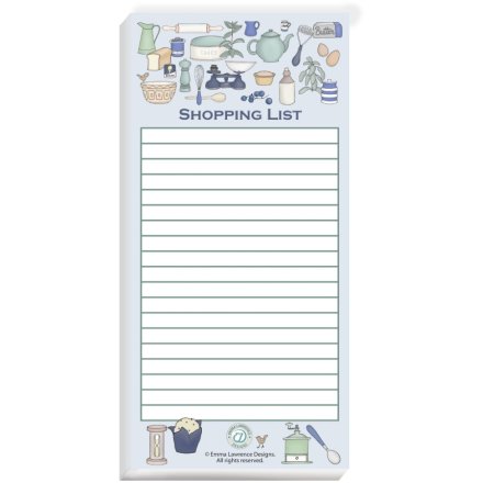 21cm Baking Shopping List Notepad
