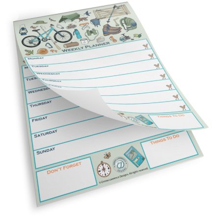 A4 Outdoors Weekly Planner, 50 Sheets, 29cm