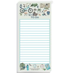 Themed to-do list designed for easy planning of your next camping adventure!
