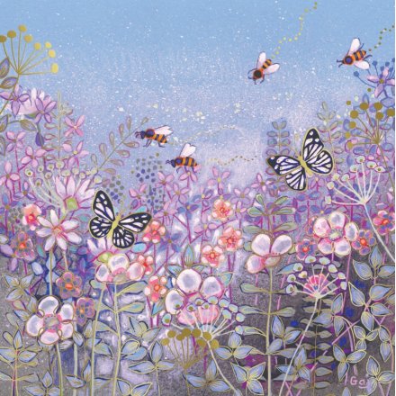 Add a touch of elegance to your greetings with the Hazy Days Foiled Card