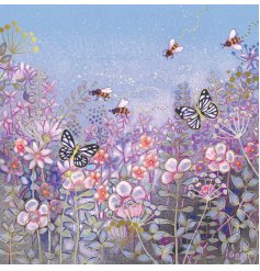 Add a touch of elegance to your greetings with the Hazy Days Foiled Card