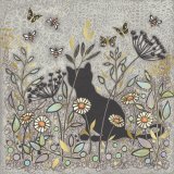 Add a touch of mystery with the Secret Black Cat Foiled Card