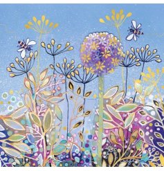 a charming bees foiled card 