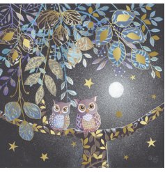 Create magical moments with the Night Owl Foiled Card