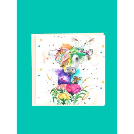 Katie The Cow Card, 15cm