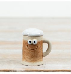 Bring a splash of charm and whimsy to your seasonal arrangements with this delightful beer mug ornament