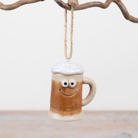 Resin Smiley Face Beer Mug, 7cm 