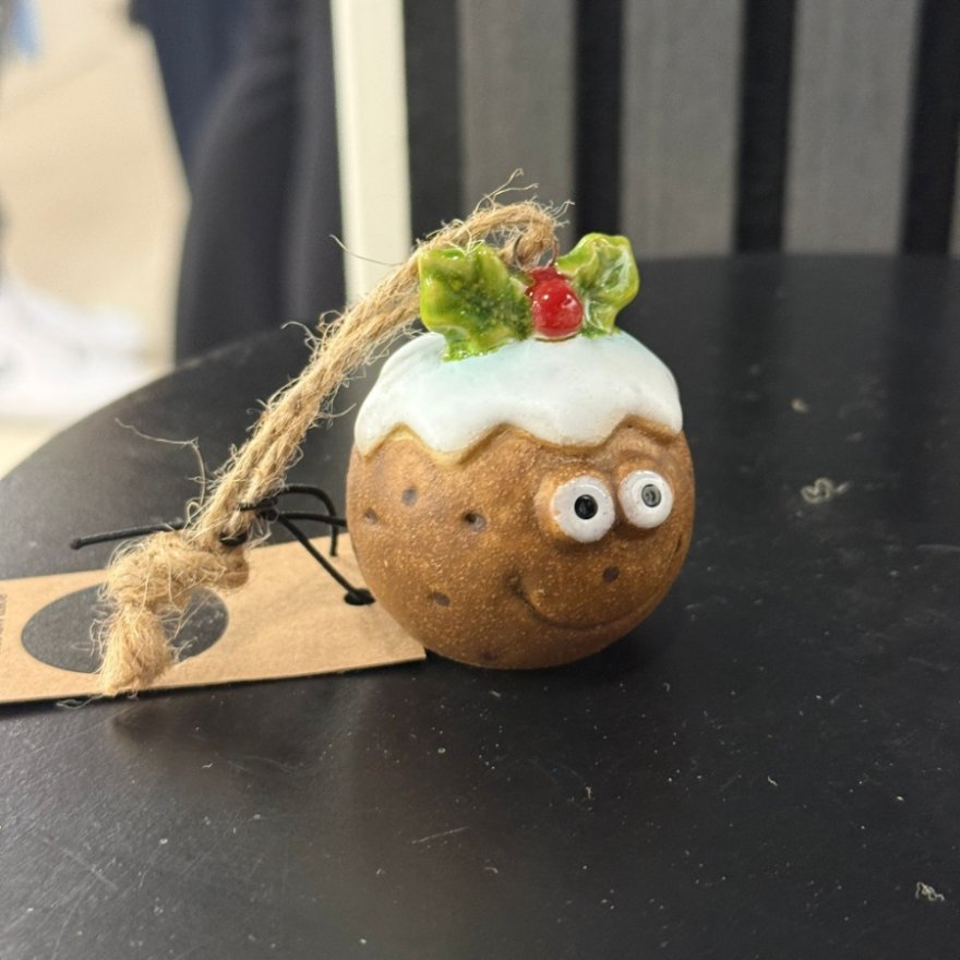 5.7cm  Christmas Pudding Hanger