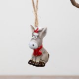 Bring holiday cheer with this Matte Grey Donkey-themed Christmas hat!