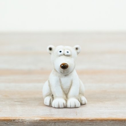 Rustic Polar Bear, 6.5cm