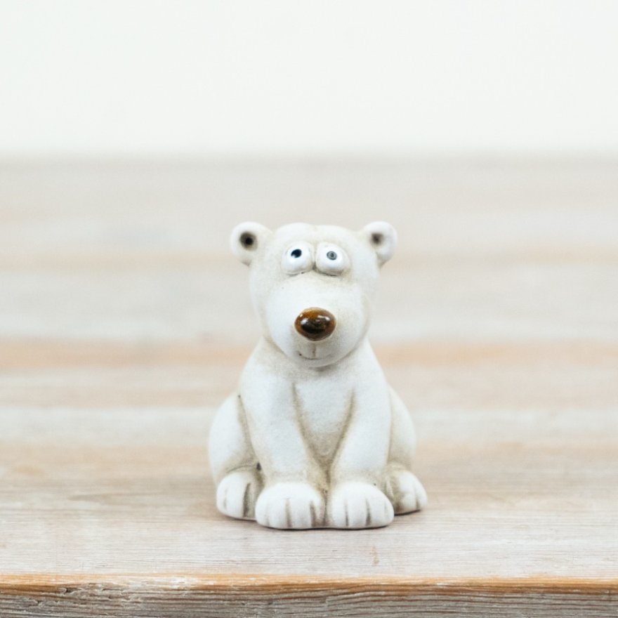 Polar Bear Ornament, 6.5cm