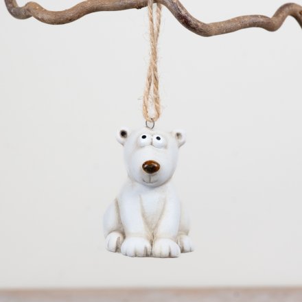6.5cm Hanging Polar Bear