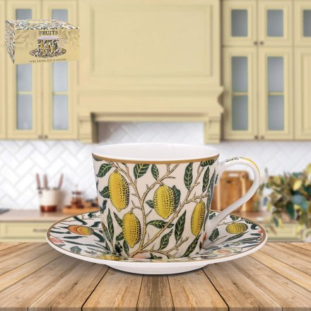 16cm Fruits Cup and Saucer Set