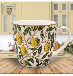 Kick off your morning with the lively and colorful Fruits Breakfast Mug!