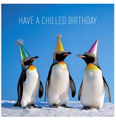 Share cool vibes and warm wishes with the "Have A Chilled Birthday" card!