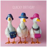 The Quacky Birthday Greetings Card features a cheerful duck illustration 