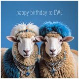 Celebrate a special birthday with the charming Happy Birthday To Ewe Greetings Card