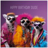 Celebrate with vibrant vibes! The Hippy Birthday Dude card blends retro charm and cheerful artwork to brighten any birth
