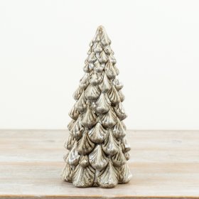 This tree-shaped ceramic tree is a striking decorative piece with strong seasonal appeal and year-round styling potentia